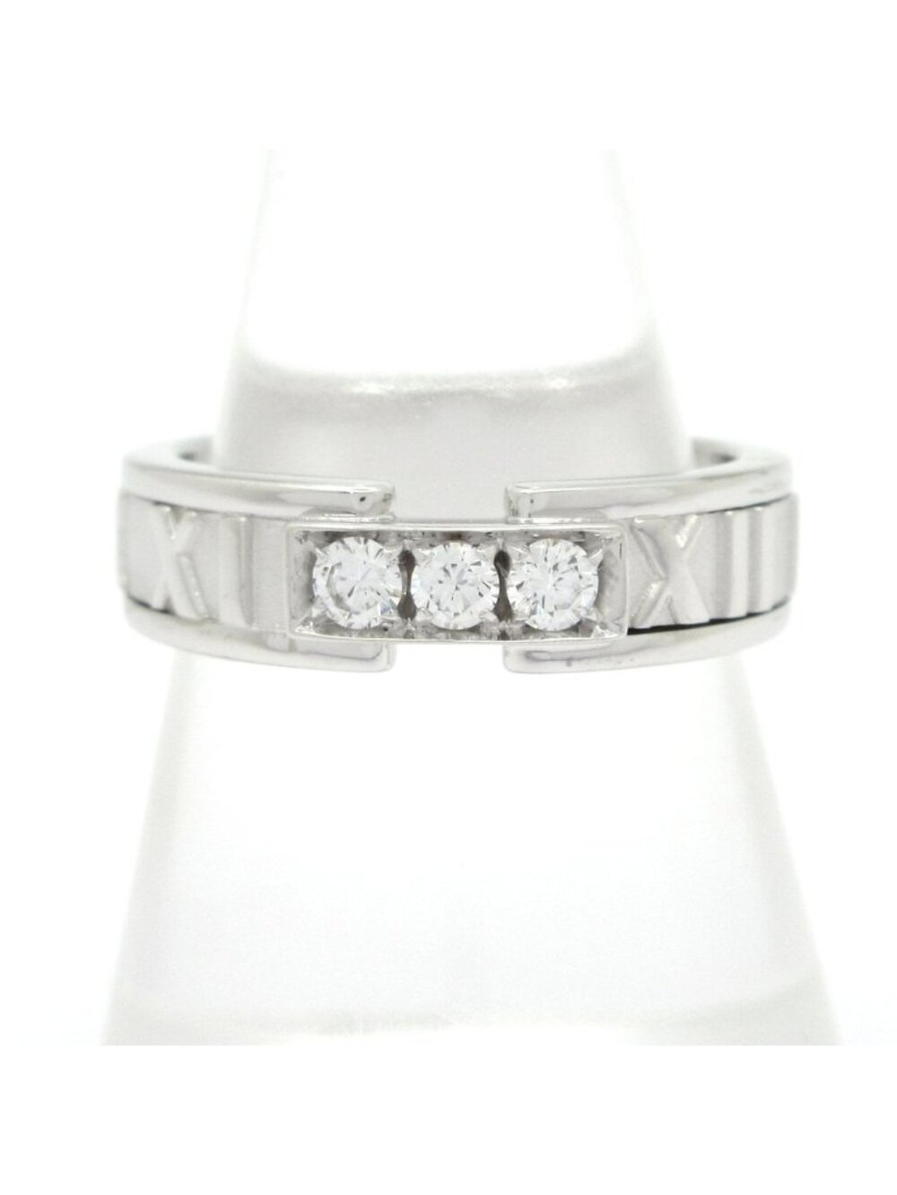Tiffany & Co Ring Atlas 18k White Gold Diamond